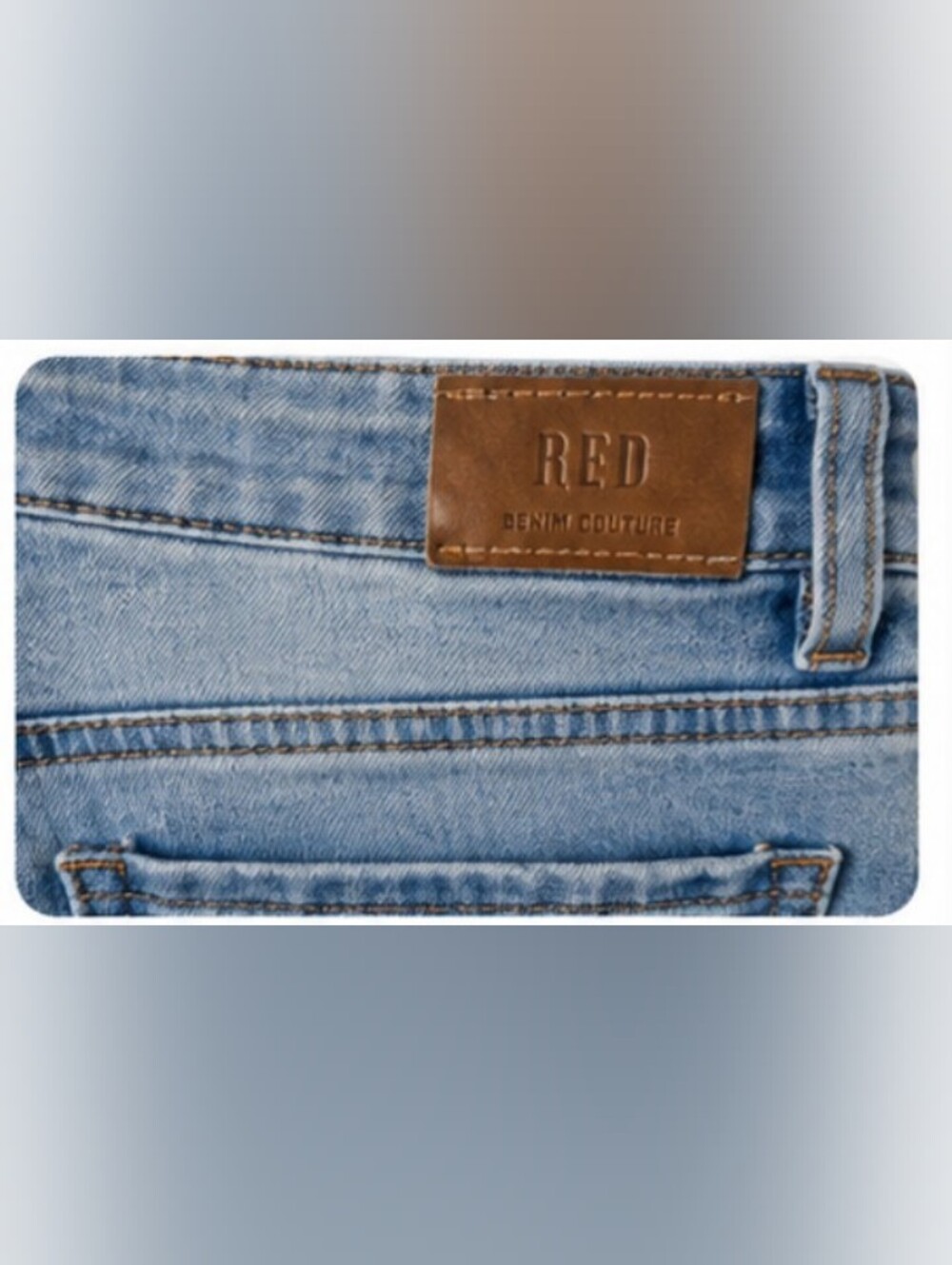 NWT Red by Denim Couture SKHW1065 Light Wash Distressed Skinny Jeans Raw Hem - Picture 8 of 8